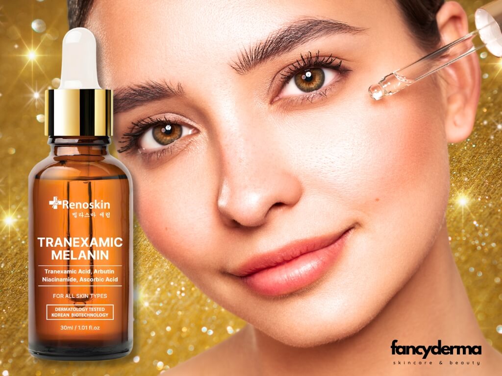 Review Tinh Chất Tranexamic Melanin Renoskin 30ML – Bí Quyết Xóa Nám, Sáng Da 5 Hướng dẫn sử dụng Tinh Chất Tranexamic Malanin Renoskin để trị nám - Fancyderma