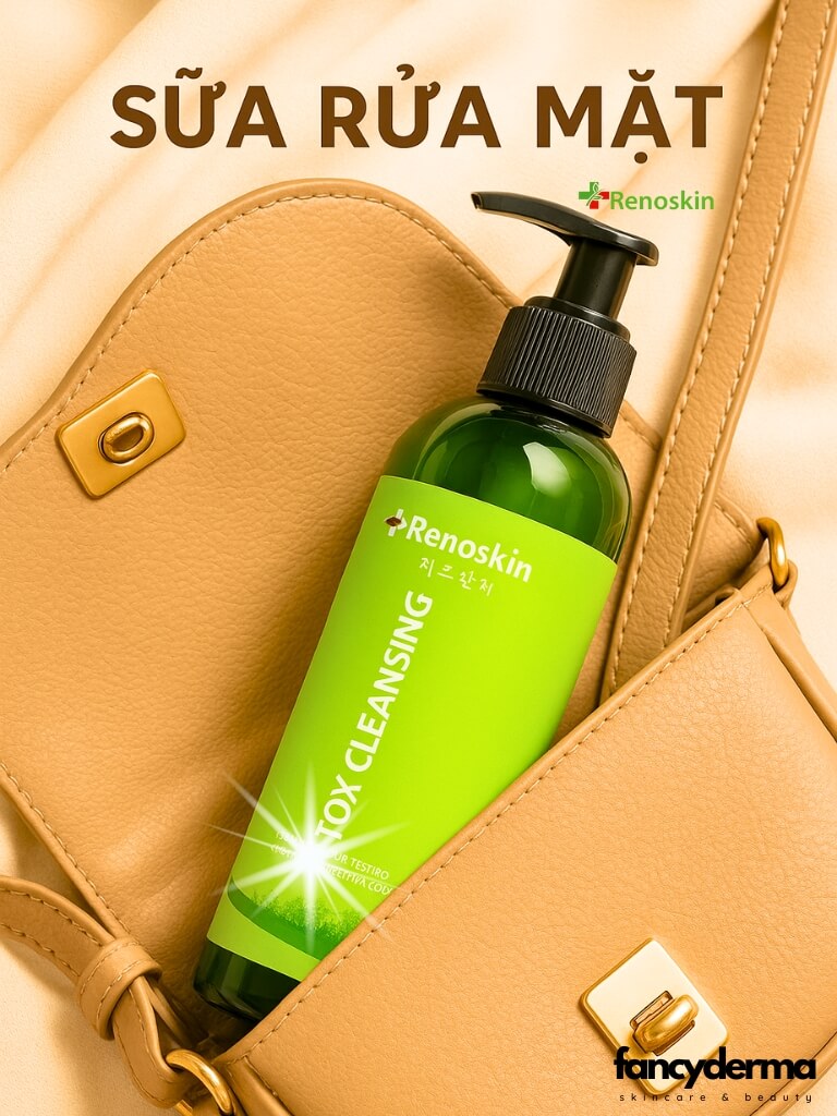 Review Sữa Rửa Mặt Detox Cleansing Renoskin 200ML – Bí Quyết Làm Sạch Sâu, Sáng Da 5 Sữa Rửa Mặt Detox Cleansing Renoskin 200ML làm sạch sâu, ngừa mụn - Fancyderma