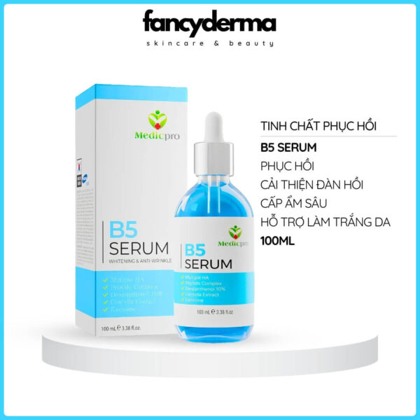 Serum B5 Phục Hồi Cấp Ẩm MEDICPRO 100ML, hỗ trợ trắng sáng da, từ Fancyderma