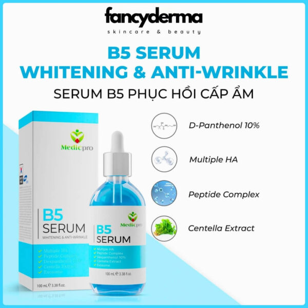 MEDICPRO Serum B5 100ML, cấp ẩm sâu, hỗ trợ giảm viêm, công nghệ Hàn Quốc, từ Fancyderma