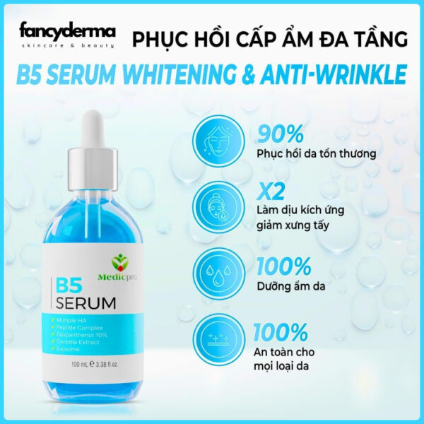 Serum B5 MEDICPRO 100ML, cải thiện độ đàn hồi, thương hiệu CGF, từ Fancyderma