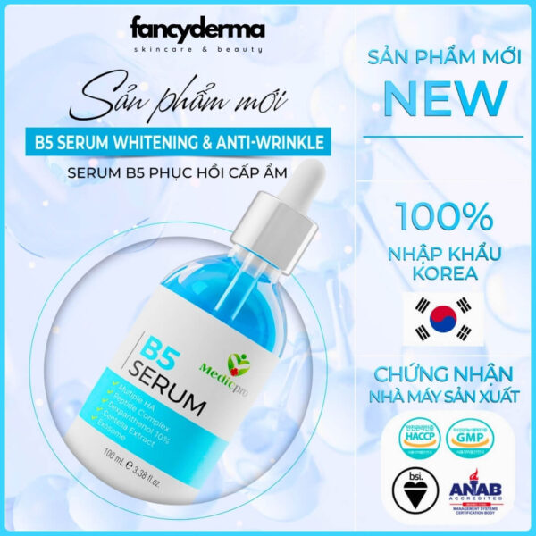 Serum B5 MEDICPRO 100ML đến từ thương hiệu CGF – hỗ trợ tăng độ đàn hồi cho làn da