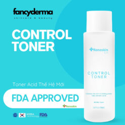 Nước Cân Bằng Da Control Toner Renoskin 150ML chai trắng, công nghệ Hàn Quốc, kiểm soát dầu thừa, tẩy tế bào chết, phân phối bởi Fancyderma.