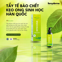 Chai Tẩy Tế Bào Chết Sinh Học Detox Scrub Renoskin 200ML xanh lá bên hộp, làm sạch sâu, thải độc da, thu nhỏ chân lông, từ Fancyderma.