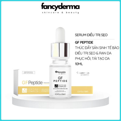 Tinh Chất GF Peptide, Hỗ Trợ Điều Trị Sẹo, Mụn, Khít Chân Lông 10ML 8 Hộp Tinh Chất GF Peptide Renoskin 10ML, điều trị sẹo mụn, se khít lỗ chân lông, từ Fancyderma.
