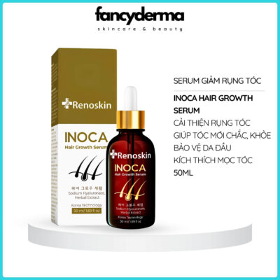 Tinh Chất Inoca, Ngăn Rụng Tóc, Hỗ Trợ Mọc Tóc 50ML 8 Tinh Chất Inoca Renoskin 50ML, nuôi dưỡng tóc khỏe, công nghệ Hàn Quốc, phân phối bởi Fancyderma.