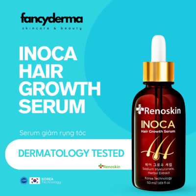 Tinh Chất Inoca, Ngăn Rụng Tóc, Hỗ Trợ Mọc Tóc 50ML 10 Inoca Renoskin 50ML, thiết kế chai nhỏ gọn, giảm rụng tóc, đạt chuẩn cGMP, từ Fancyderma.