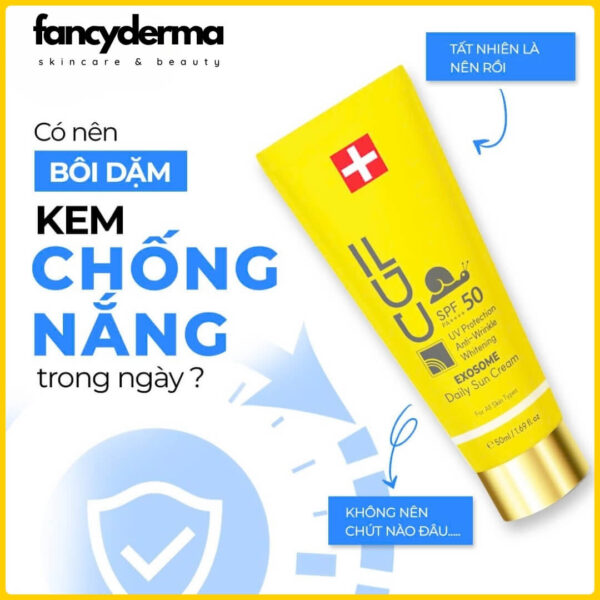 CGF EXOSOME Daily Sun Cream 50ML, nâng tone, bảo vệ da, công nghệ Hàn Quốc, từ Fancyderma