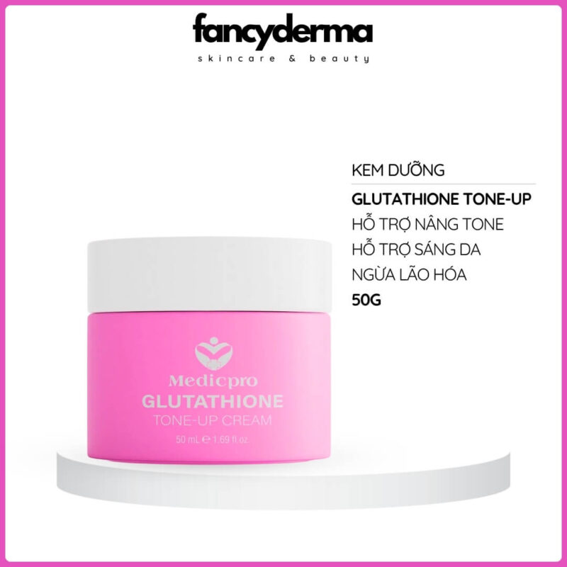 Kem Dưỡng Nâng Tone Kiềm Dầu MEDICPRO GLUTATHIONE 50G, hỗ trợ sáng da, từ Fancyderma