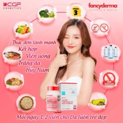 Viên Uống Trắng Da CGF GLOW AND BEAUTY PREMIUM EX, Trắng Da Toàn Thân, Mờ Thâm Nám, Đẹp Da 21g 11 Viên uống trắng da CGF Glow Premium EX với chiết xuất dương xỉ, bảo vệ da khỏi tia UV, ngăn lão hóa hiệu quả - Fancyderma phân phối chính hãng