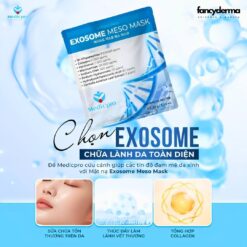So sánh da trước và sau khi dùng mặt nạ thạch Exosome Meso Medicpro, công nghệ exosome meso giảm mụn hiệu quả.
