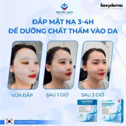 Làn da sáng mịn sau khi dùng mặt nạ thạch Exosome Meso Medicpro, cách dưỡng da với exosome meso hiệu quả.