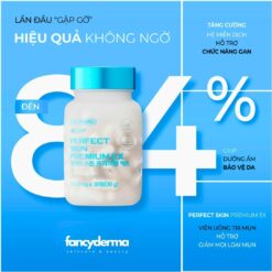 viên uống trị mụn nội tiết CGF Perfect Skin Premium EX với tranexamic acid và calcium pantothenate hiệu quả không ngờ