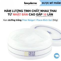 kem dưỡng trắng da Prier Neige Place Rich, Kem dưỡng nhau thai dưỡng ẩm và làm sáng da tại nhà.