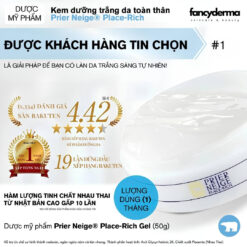 Kem Dưỡng Prier Neige Place Rich 7 in 1, Trắng Da, Mờ Thâm Nám, Săn Chắc Da, Ngừa Lão Hóa và Dưỡng Ẩm 50G 6 Làn da sáng mịn nhờ kem dưỡng da mặt Prier Neige Place Rich, kem dưỡng nhau thai giúp trị nám và chống lão hóa.