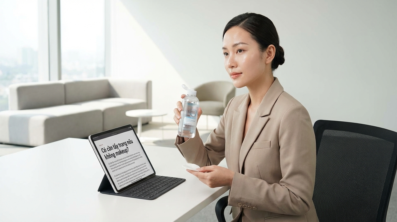 Làn da khỏe mạnh, sạch sâu sau khi thực hiện quy trình Double Cleansing