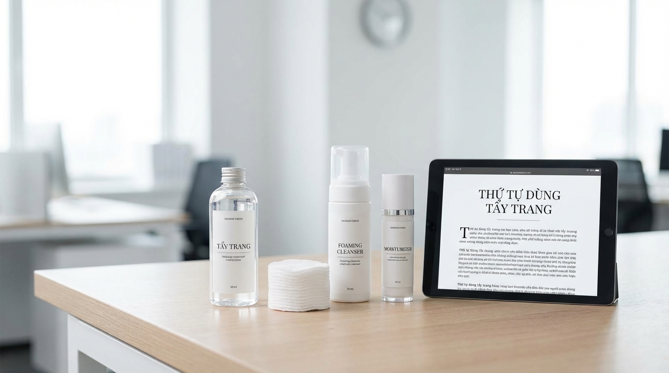 Thứ tự dùng tẩy trang trong Skincare Routine: Hướng dẫn theo hướng chăm sóc da an toàn và Lưu ý an toàn