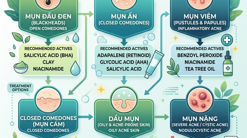 Chọn serum theo loại mụn