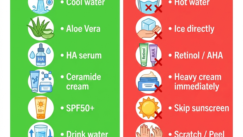 Nên và không nên khi chăm sóc da cháy nắng