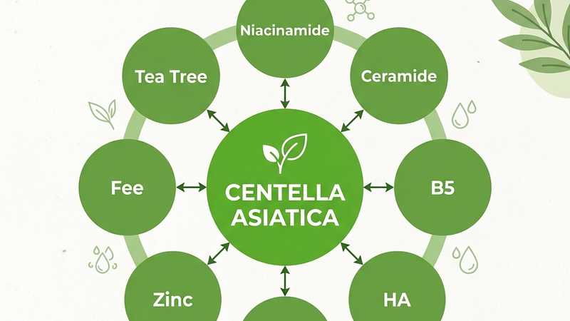 Centella kết hợp với mọi thành phần
