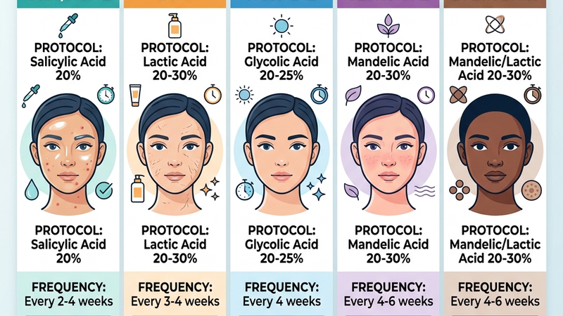 Phác đồ peel da cho từng loại da