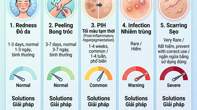 Tác dụng phụ chemical peel