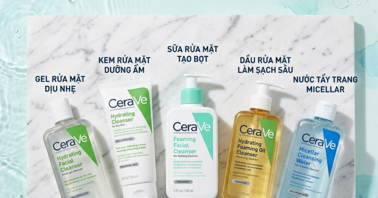 Sữa rửa mặt toàn tập các loại