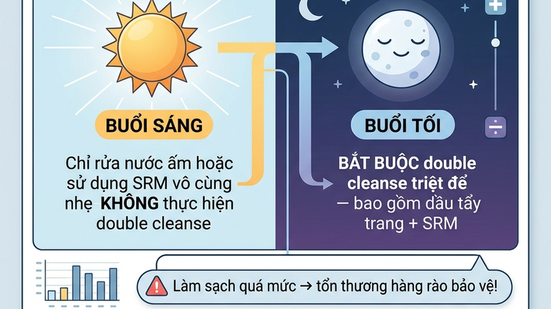 Tần suất rửa mặt đúng
