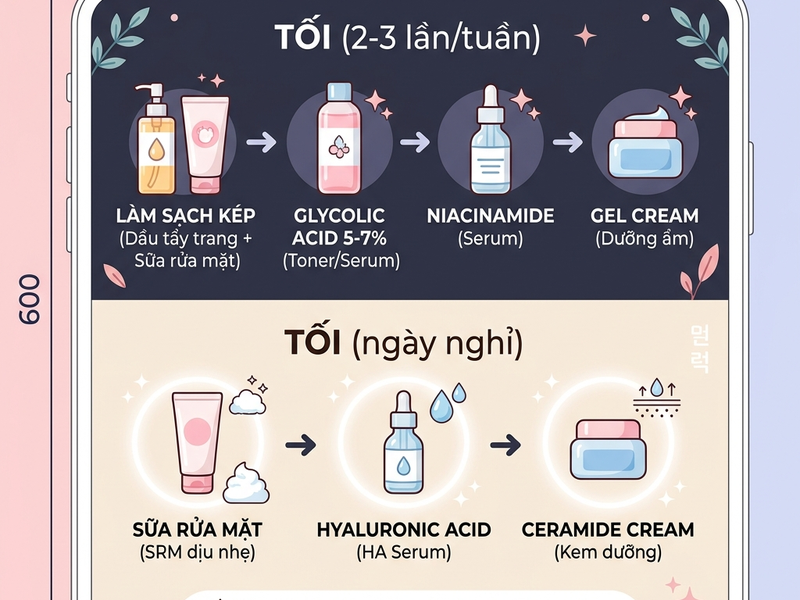 Phác đồ glycolic acid cho da xỉn màu và lão hóa