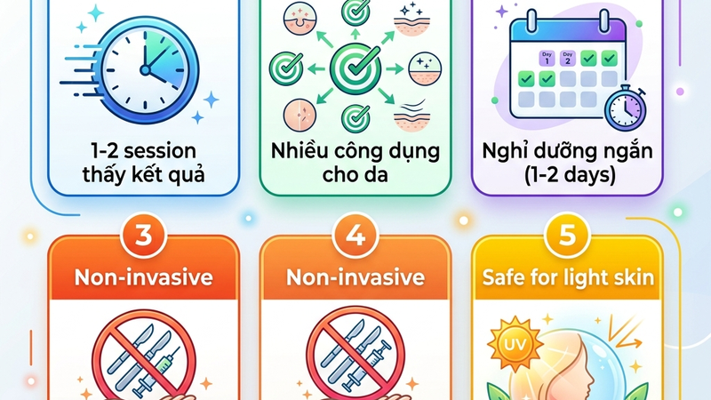 Ưu điểm IPL laser mờ thâm nám