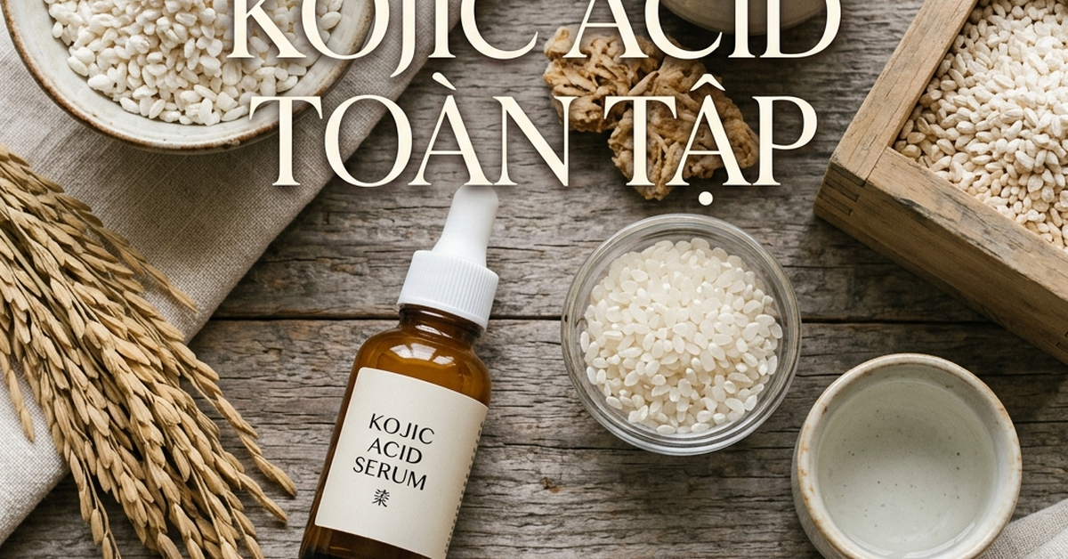 Kojic acid hoạt chất làm trắng da tự nhiên