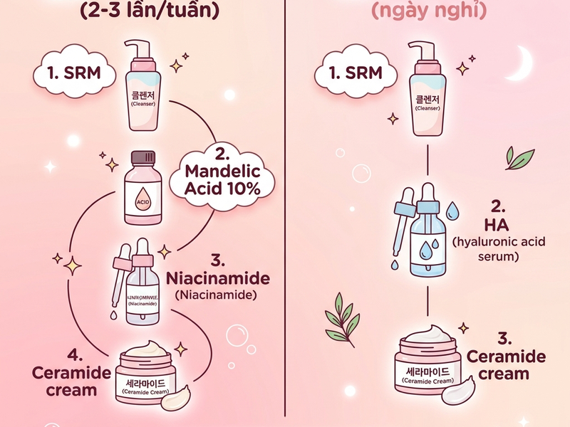 Phác đồ mandelic acid cho da nhạy cảm
