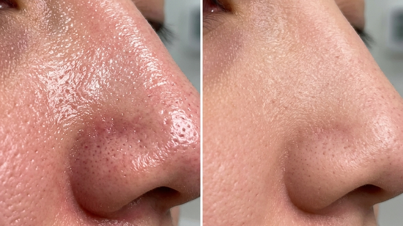 Kết quả niacinamide trước và sau 8 tuần