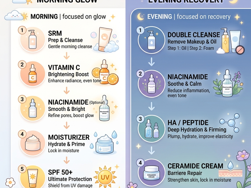 Phác đồ kết hợp niacinamide và vitamin C