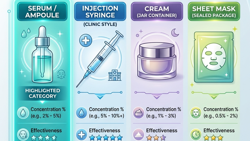 4 dạng sản phẩm PDRN