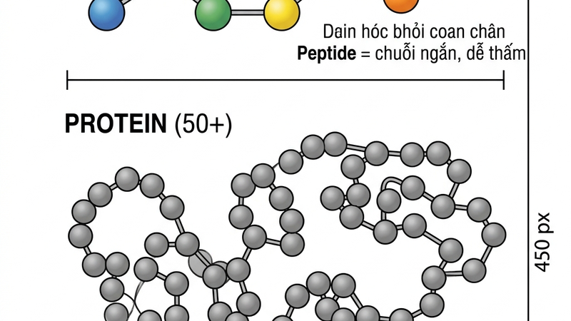 Peptide là chuỗi axit amin ngắn
