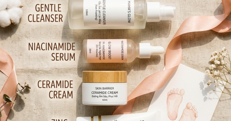 Skincare cho bà bầu an toàn 2026
