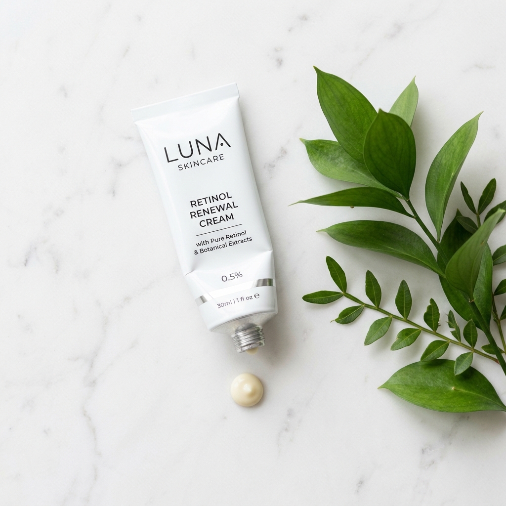 Sử dụng Retinol dạng kem để kích thích thay mới tế bào đẩy mụn ẩn