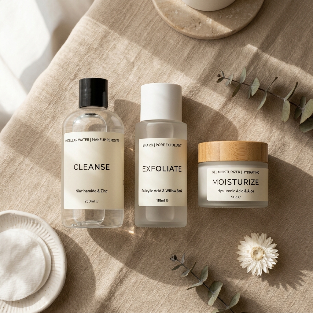 Các sản phẩm skincare cần thiết để điều giảm mụn ẩn tại nhà