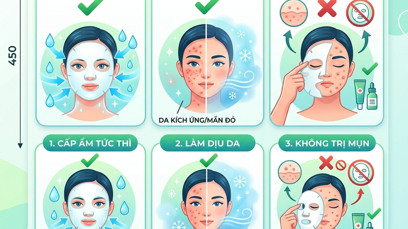 Công dụng thực sự của sheet mask