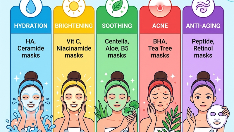 Chọn sheet mask theo nhu cầu