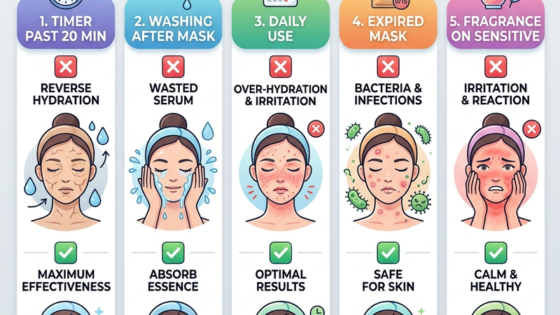 5 sai lầm khi đắp sheet mask