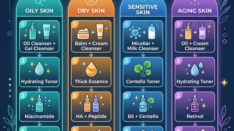 Skincare đêm cho từng loại da