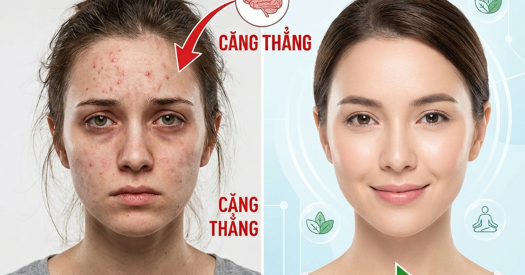 Stress và da tại sao căng thẳng gây mụn