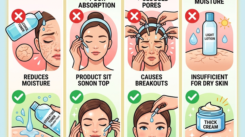 4 sai lầm khi dùng toner/essence/lotion
