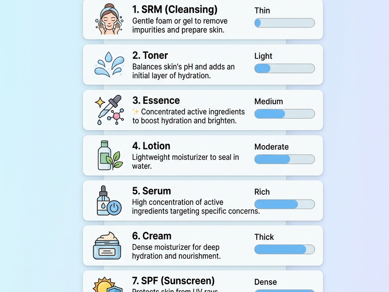 Thứ tự dùng toner essence lotion