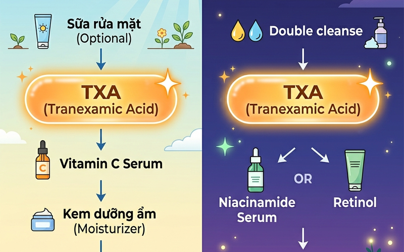 Routine TXA sáng tối