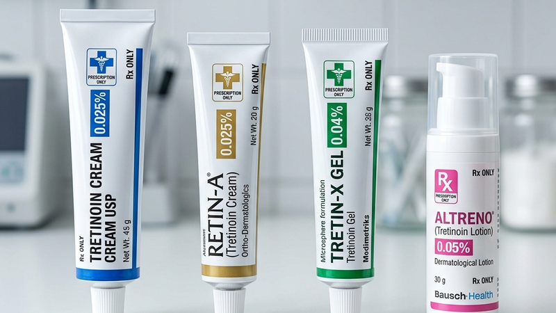 Các loại tretinoin kê đơn phổ biến