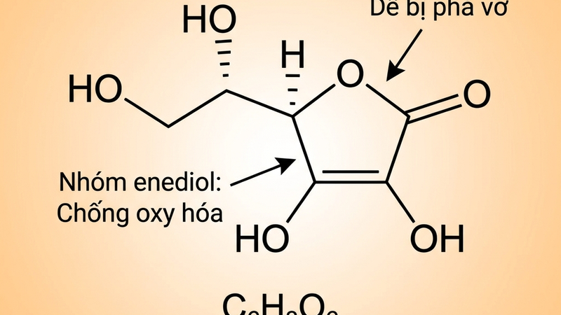 Cấu trúc Vitamin C