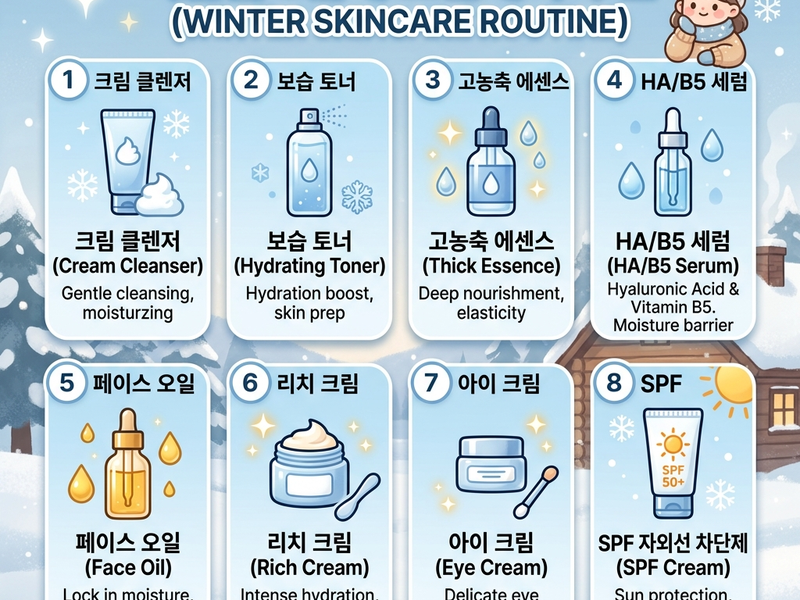 8 bước skincare mùa đông